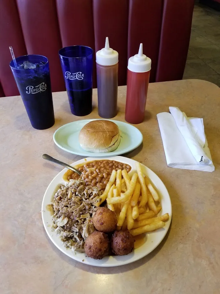 Barbecue French Fries Hushpuppies