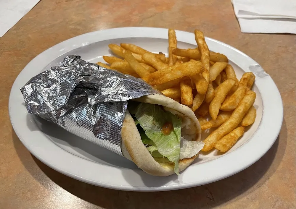 Chicken Pita and Fries