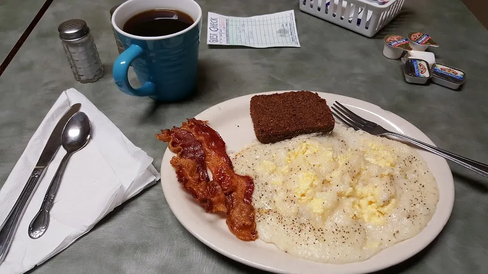 Eggs Grits Bacon Livermush